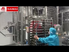 Carrinho de bandeja, linha de produção de pão de padaria, hambúrguer, torradas, bolo, pão dinamarquês,