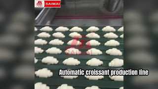 Linha automática de produção de croissants e pães