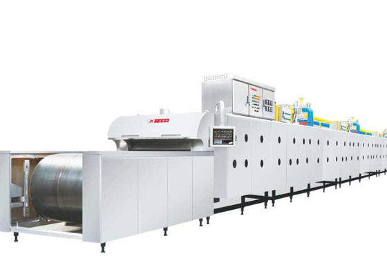 Croissant do biscoito do aço 380V 50Hz do ângulo 50*50 que coze o forno de túnel elétrico